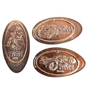 Tron Legacy Pressed Pennies Lot Bundle Disneyland Sam Light Cycle Runner Retired